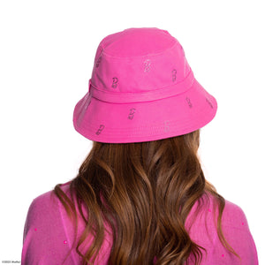 Barbie X Carolyn Rowan Canvas Bucket Hat with Crystals B's