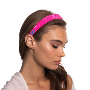 Barbie X Carolyn Rowan Headband w. Crystals all Over - Pink