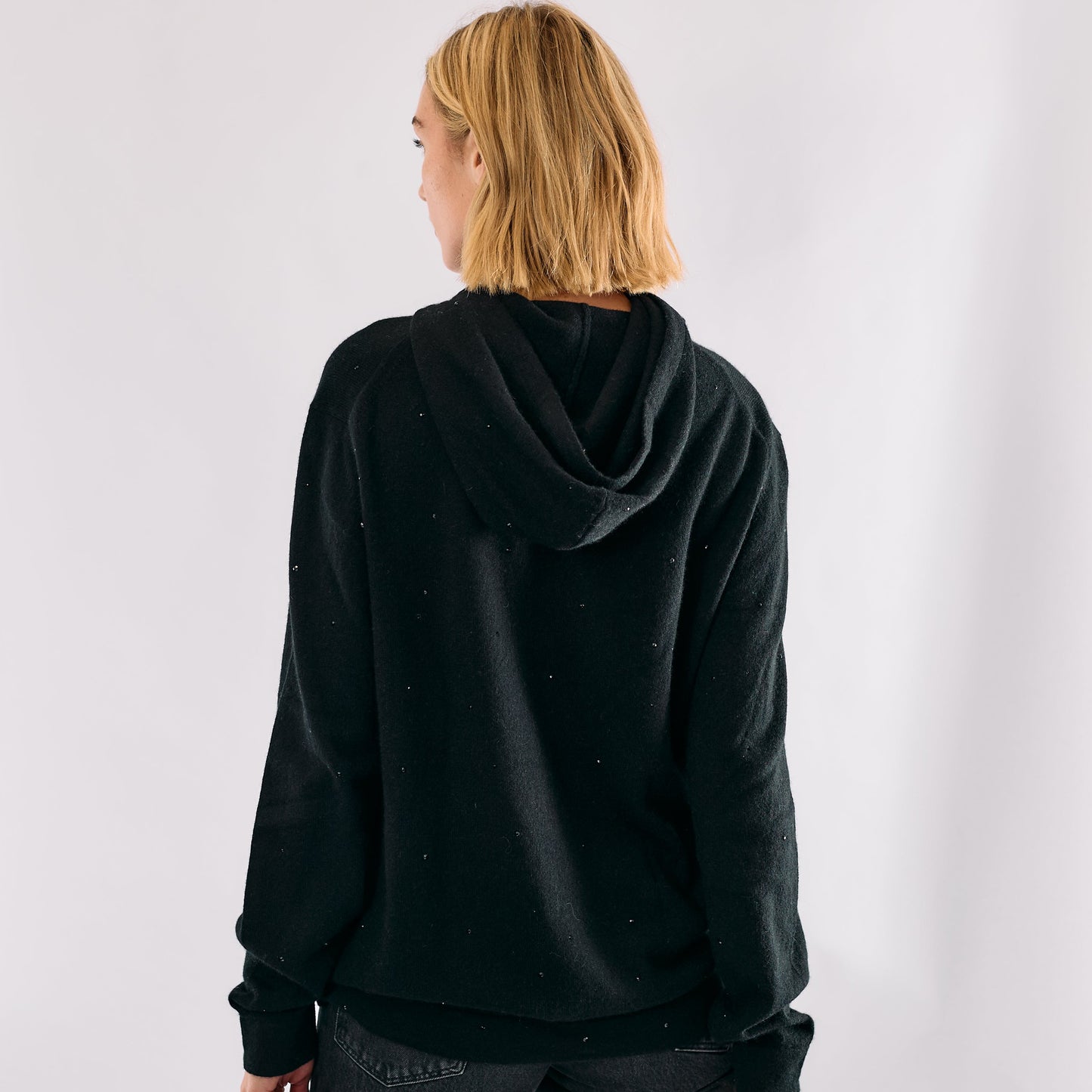 Scattered Crystal Cashmere Hoodie