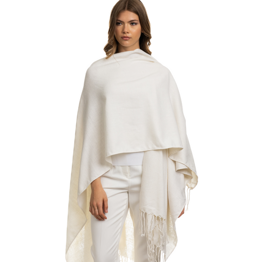 Linen Cover Up Wrap with Fringe