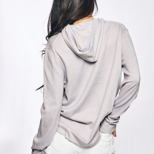 Speak with Love Cotton Cashmere Hoodie - Lavender