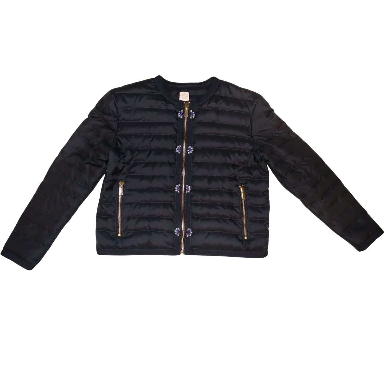 Quilted Down Jacket w. Kissing Buttons