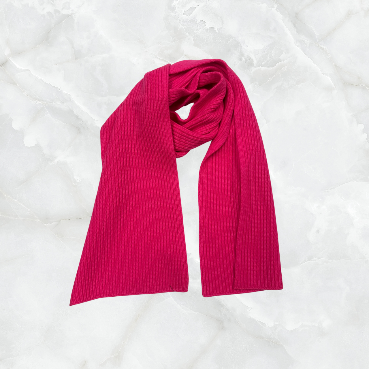 Cashmere Ribbed Scarf