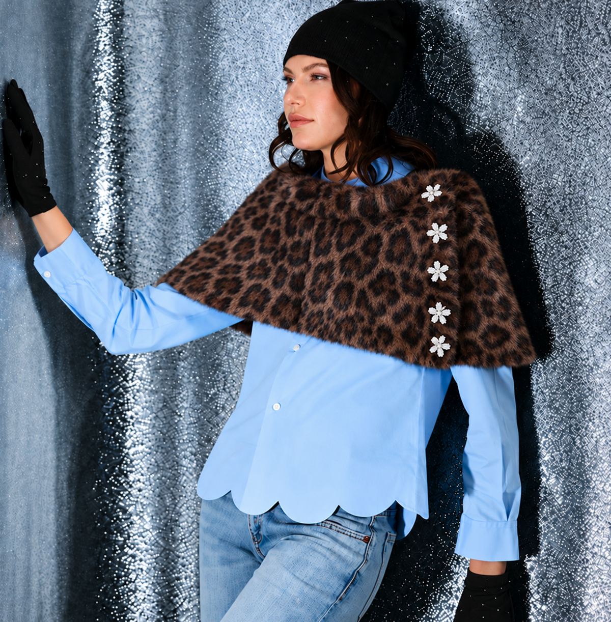 Faux Fur Emilia- Leopard