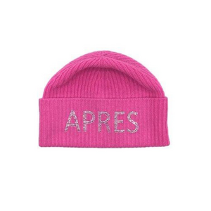 APRES Cashmere Hat - Hot Pink