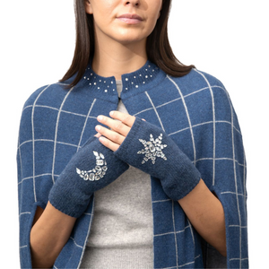 Cashmere Moon & Star Crystal Gloves