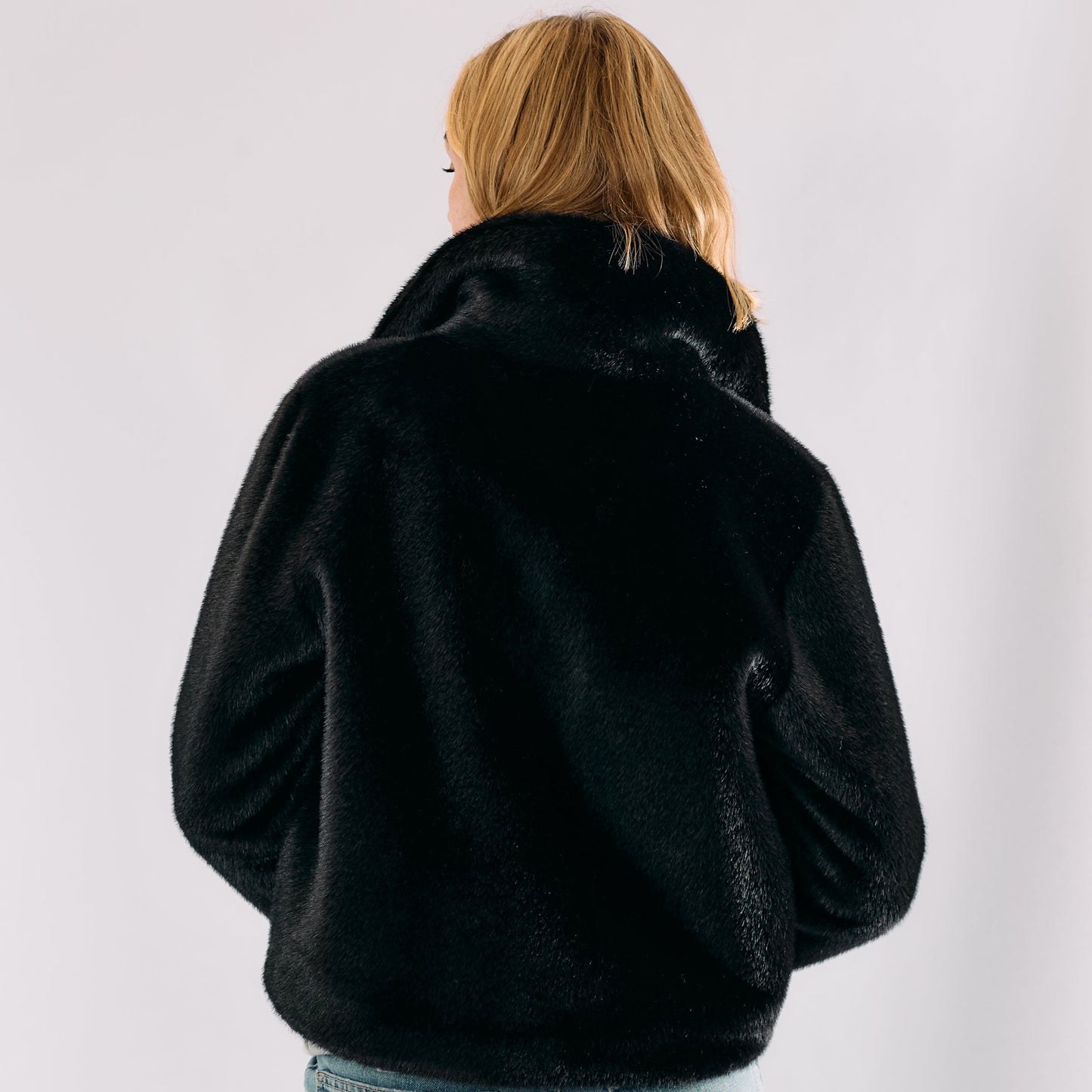 Faux Fur Reversible Bomber Jacket