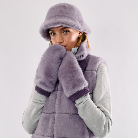 Faux Fur Mittens