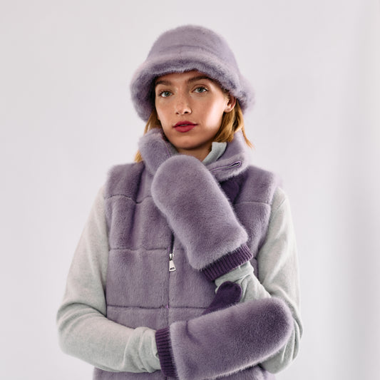 Faux Fur Mittens