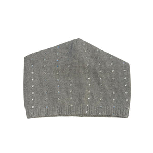 Cashmere Long Beanie w. Swarovski Crystal Rows