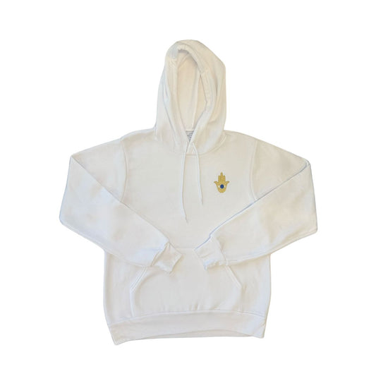 UJA Hamsa Hoodie - White