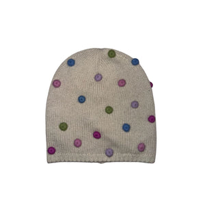 Baggy Beanie w. Crochet Buttons