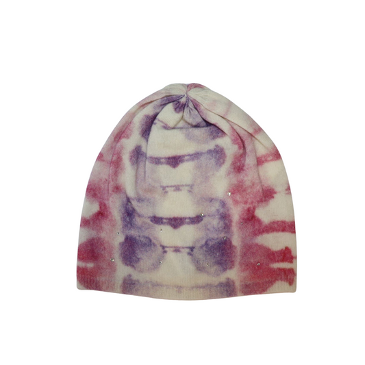 Tie Dye Beanie w. Scattered Crystals