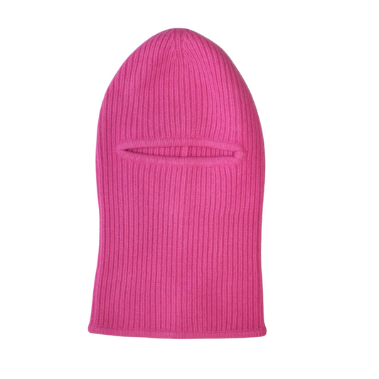 Cashmere Ribbed Ski Mask