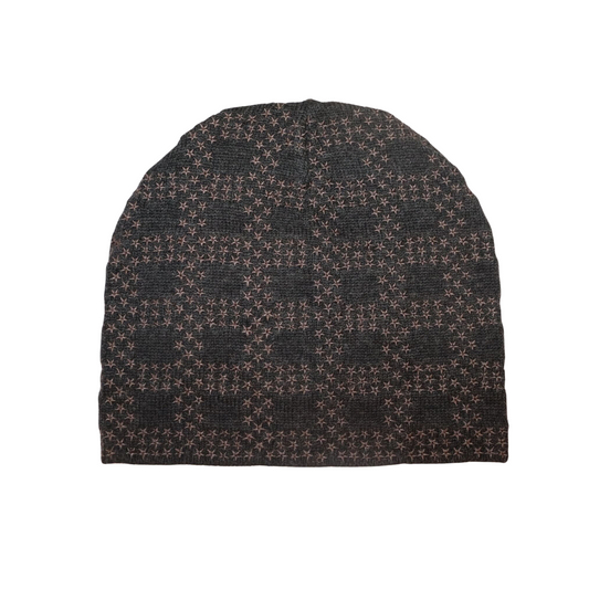 Merino Hat with Star Grid