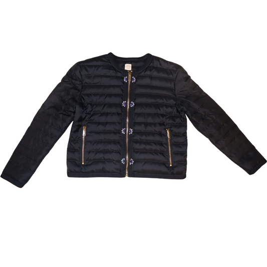 Quilted Down Jacket w. Kissing Buttons