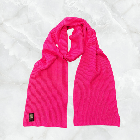 Cashmere Ribbed Scarf