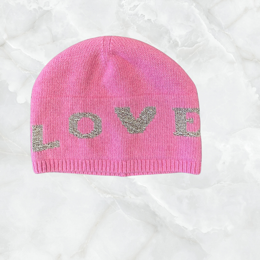 Baggy Beanie with Metallic LOVE
