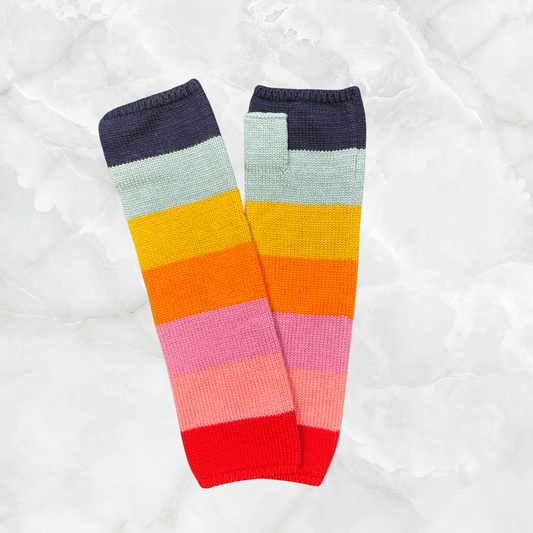 Multicolor Merino Gloves