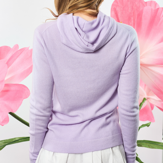 Cashmere Montauk Embroidered - Lavender