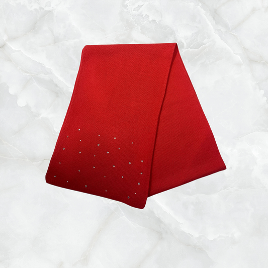 Cashmere Long Scarf w. Swarovski Scatter Edges