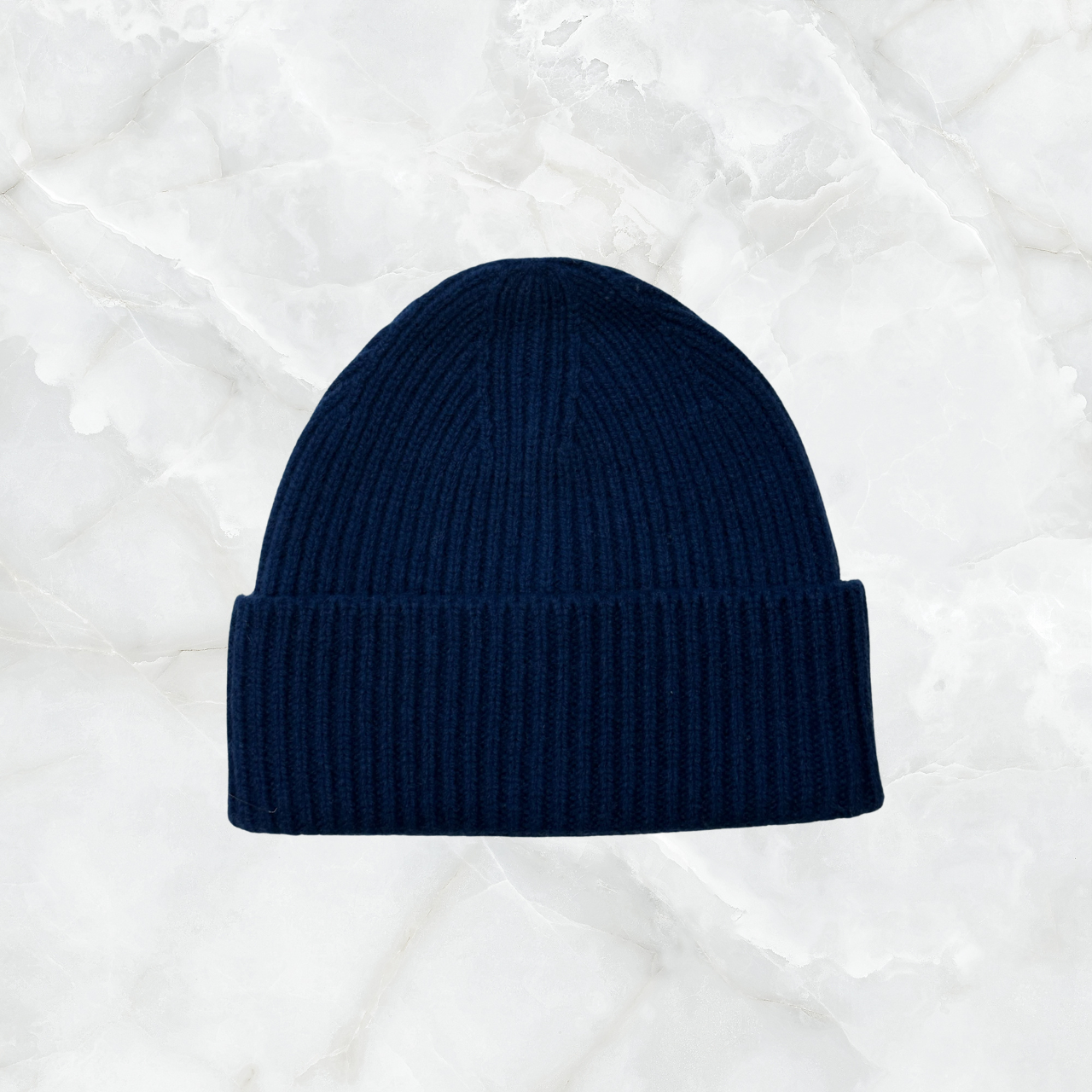 Cashmere Chunky Knit Cuffed Beanie