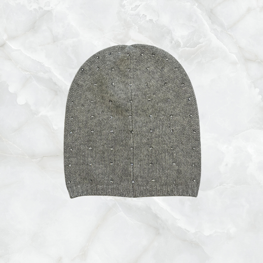 Long Slouchy Beanie with Swarovski Star Rows