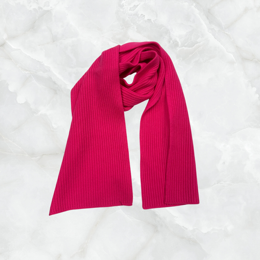 Cashmere Ribbed Scarf