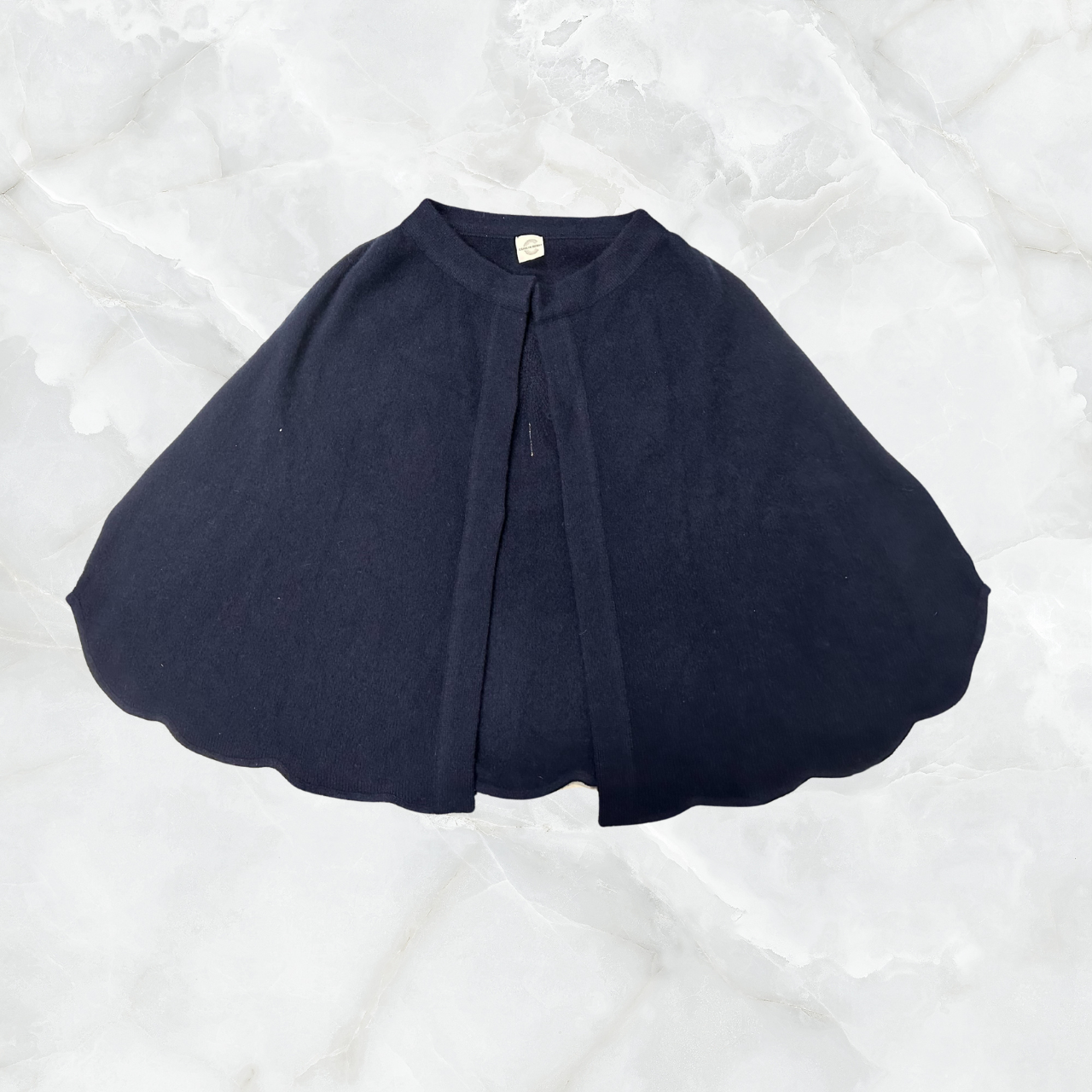 Side Slit Open Front Cape with Embroidered Starburst