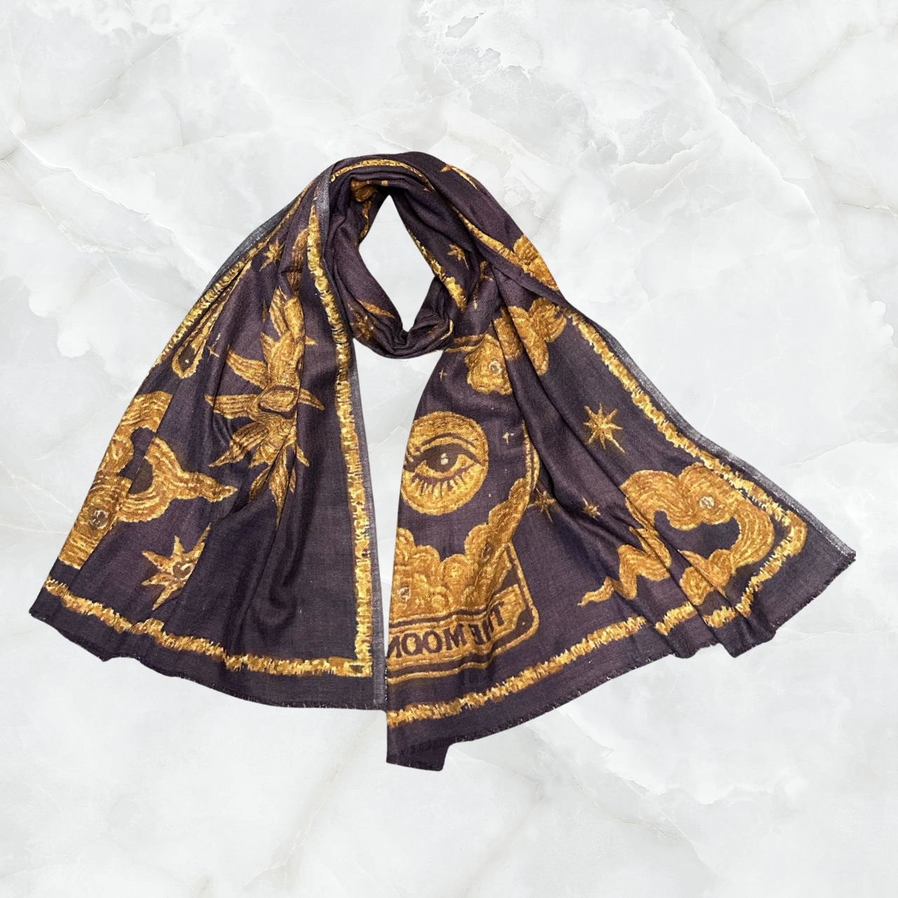 Sun and Moon Tarot Shawl