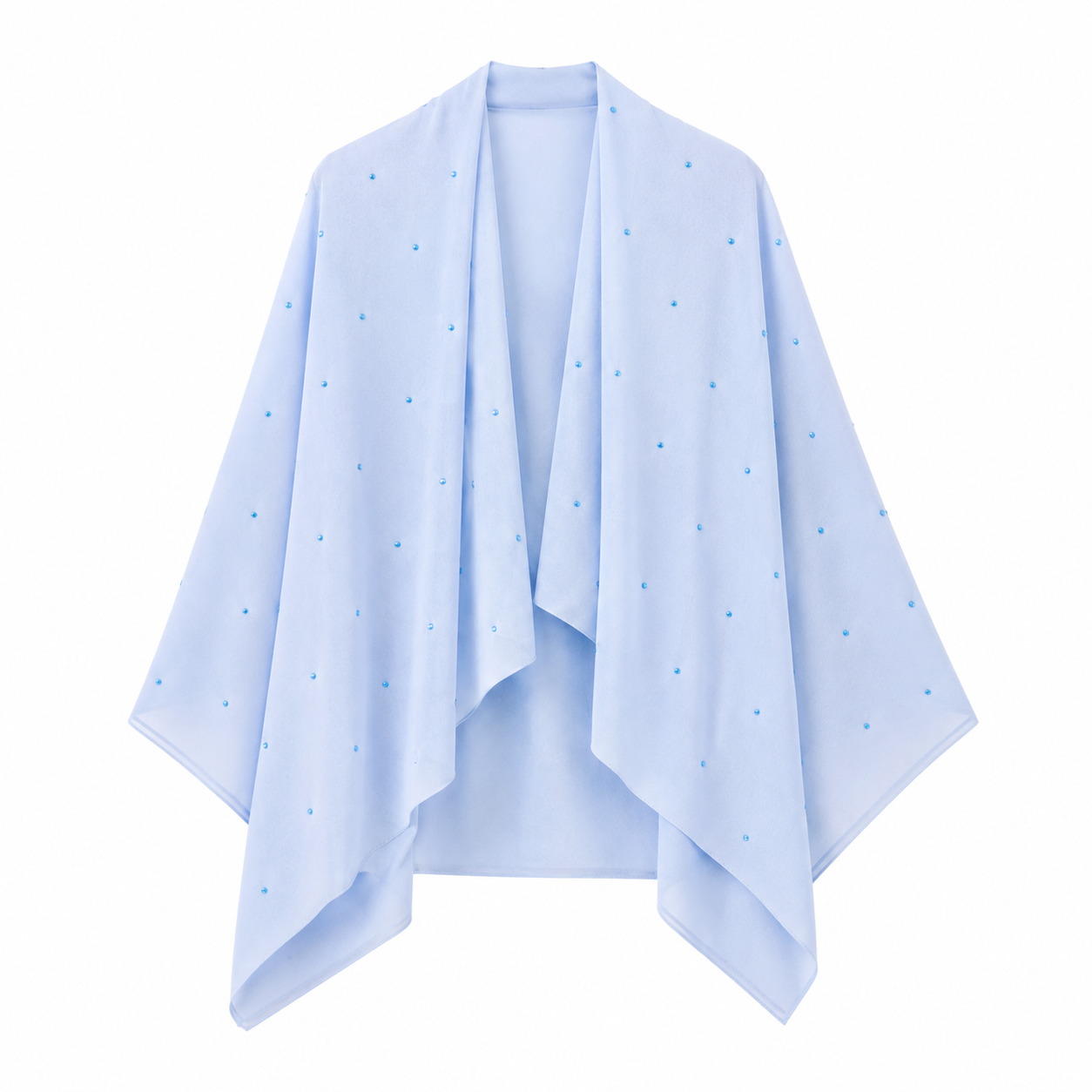 Cashmere Shawl with Scattered Monochromatic Crystals