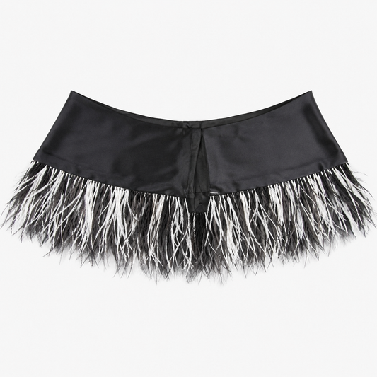 Shrug with Bi Tonal Ostrich Feathers