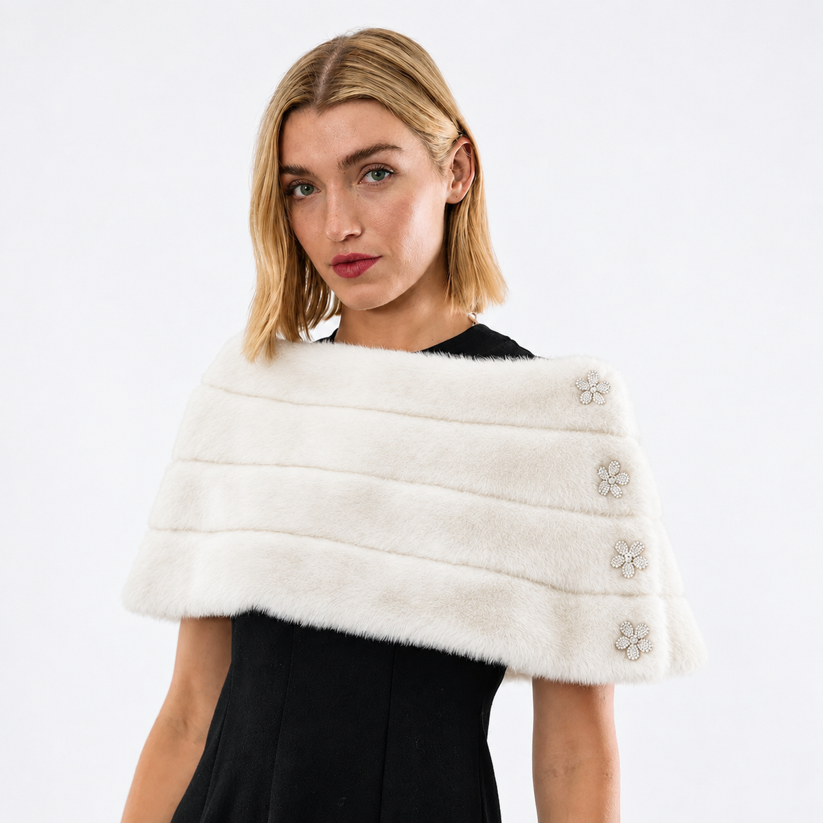 Faux Fur Emilia- White