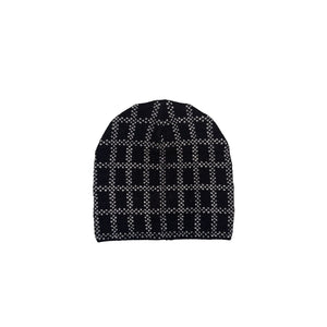 Merino Hat w. Plaid Star Grid