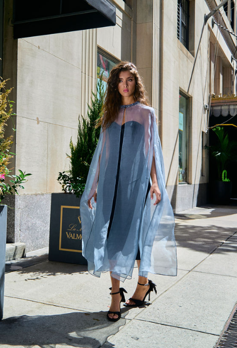 organza cape dress Organza Bridal Cape Casey 8 US (40 EU) / Off-white