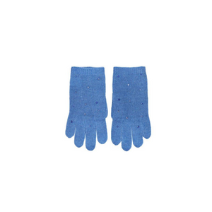 Kids Full Finger Gloves w. Two Tone Crystals